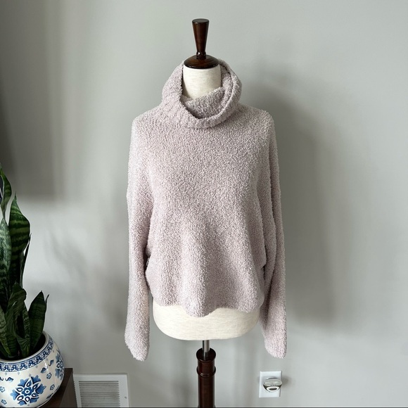 Urban Outfitters Cozy Turtleneck Cropped Sweater with Bell Sleeves - Cream - Picture 4 of 7